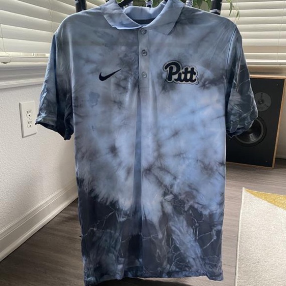Pitt Panthers Tie Dye Men’s Nike Polo (Medium)
